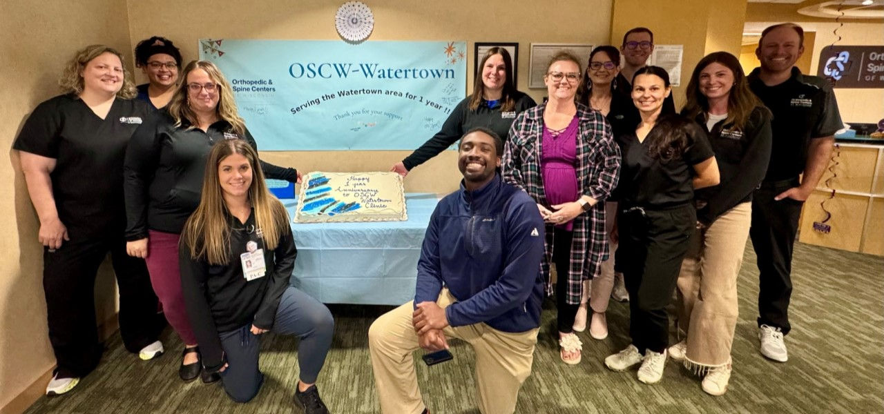 Staff celebrating WRMC and OSCW partnership