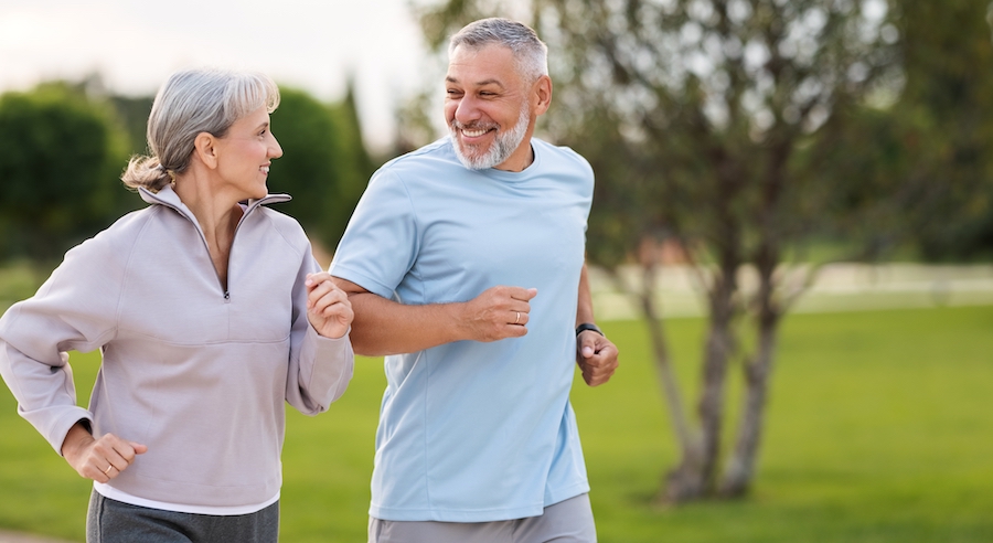 Couple Running